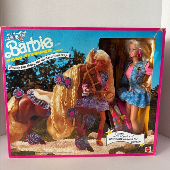 Barbie All American with Star Stepper Pink and Blue Outfit